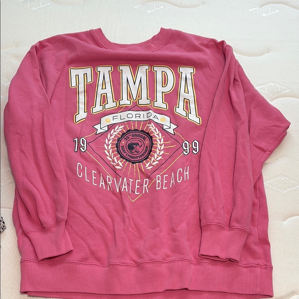 Hollister Vibrant Pink Pullover